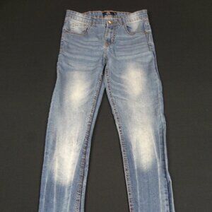 TRUE INDIGO STRAIGHT LEG WOMENS JR BLUE JEANS SIZE 16 L396